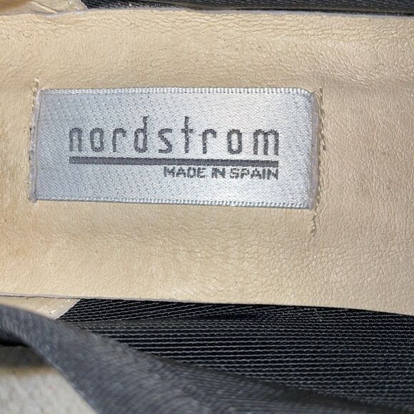 Nordstrom Women’s Dress Pumps Size 7 B Black Fabric Going Out Party Business - Picture 2 of 12